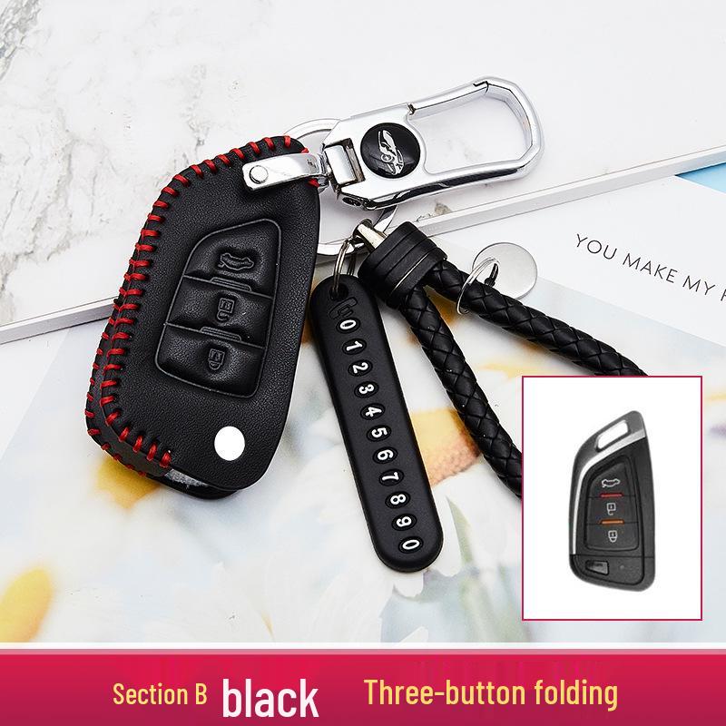 2020 Model Enhanced Car Key Case and Keychain