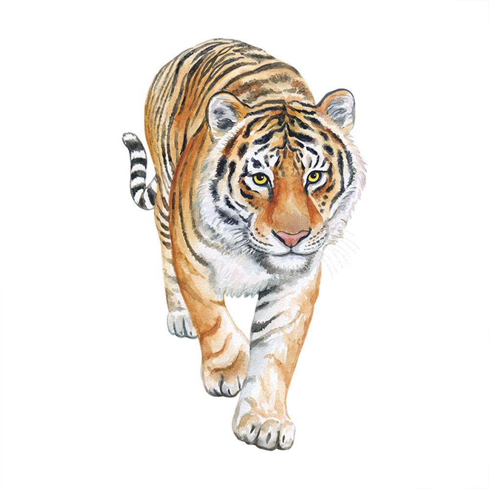 Tiger Print Wall Sticker Bedroom Kindergarten Entrance Wall Background Decoration 30*60cm typesetting#0