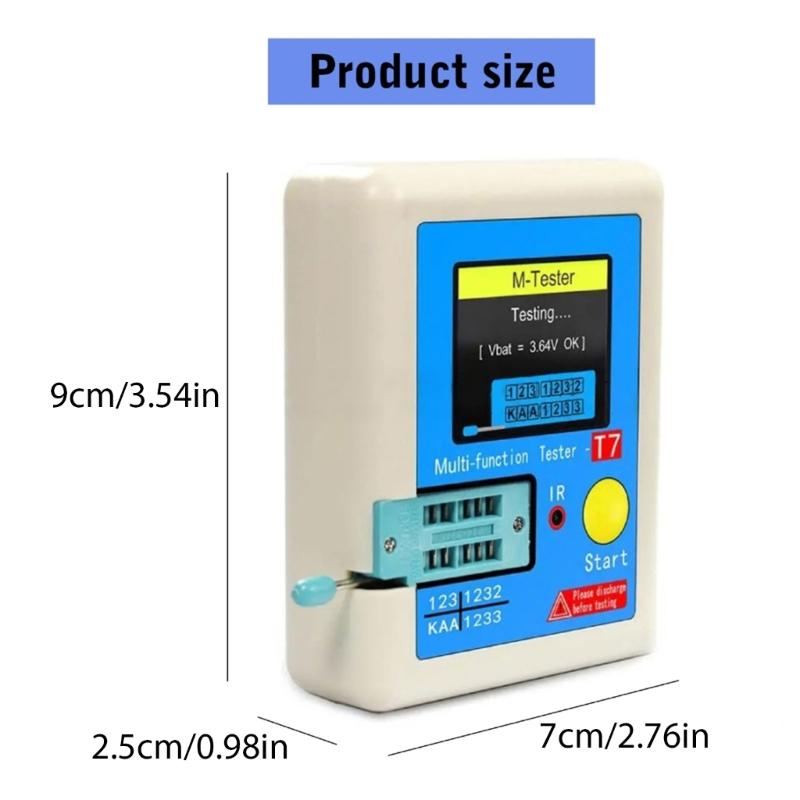 Multifunction Transistors Checking with Colorful TFT Screen Transistors Analyzers Transistors Diagnostic for Electronic Component