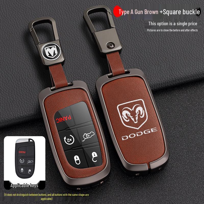 Dodge Journey Key Cover for 13/14/15/16 Models - Durable Shell and Buckle Design