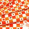 Hamamonyo Tenugui Autumn Checkered Pattern