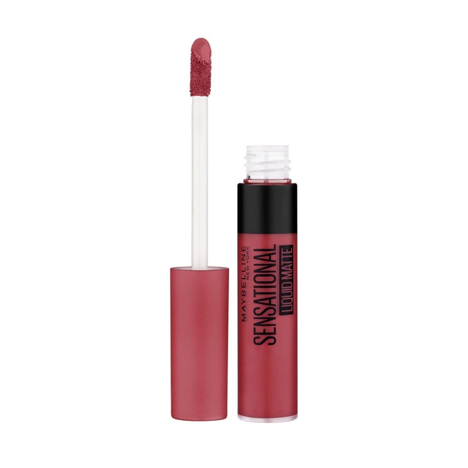 

Maybelline New York Sensational Liquid Matte Lipstick 7ml Pack Of 1 Intense Full Coverage Non-Sticky Matte 22 Peach Addict