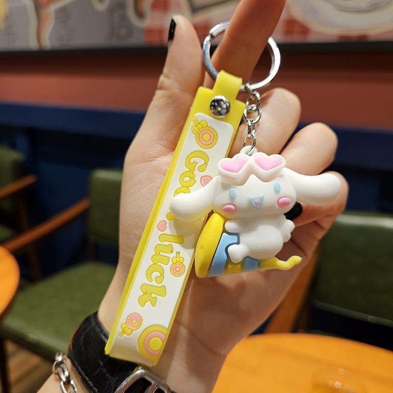 Neuer Cartoon Mond Schlüsselanhänger, Taschenkleinanhänger Pvc Weichgummi Dreidimensionaler Anti-Verlust Schlüsselanhänger