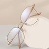 Anti Blue Light Blocking Glasses Ladies Myopia Glasses Ultralight Eyeglasses Metal Large Frame For Women