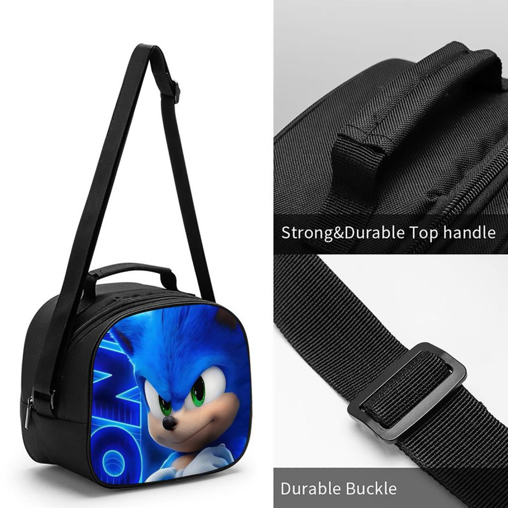 Picnic Bag Primary And Secondary School Students Outdoor Lunch Bag Storage Bag Cartoon Animation Lunch Box Bag