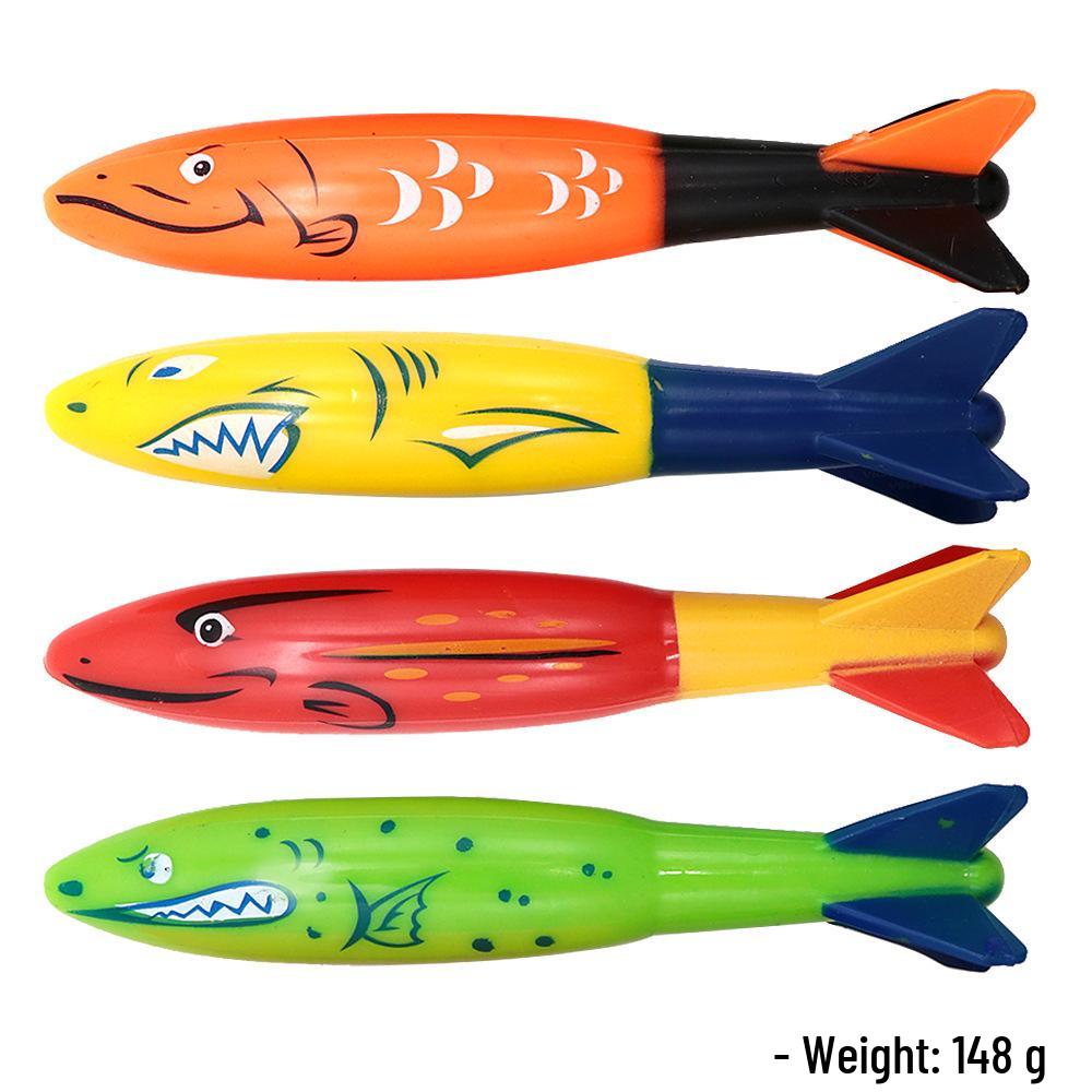 Cross-Border Diving Toy Set for Kids: Shark, Gem, and Fish Rings for Pool Fun