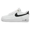 Air Force 1 07 LV8 40. Rocznica - Biało-Czarne Męskie Sneakersy Metaliczno-Złote DQ7658-100