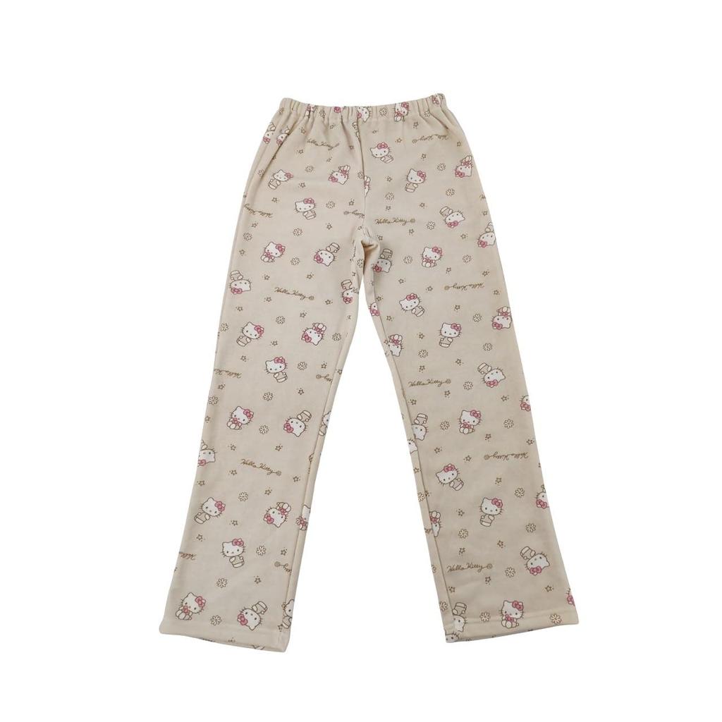Pajama set SANRIO Hello Kitty Kuromi pajamas Roomwear top and bottom set Kitty [TAKIHYO] Women's Fleece-lined