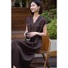 Elegant V-Neck Cap Sleeve Summer Dress