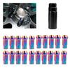 20Pcs M12*1.25 Iron Acorn Extended Open End Wheel Racing Lug Nuts with Key