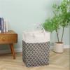 75LFoldable Lightweight Laundry Basket Waterproof Fabric Clothes Sundries Storage Box with Handle Household Dirty Clothes Hamper