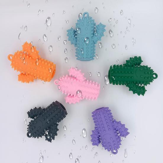 Pichlavý silikonový kaktus Fidget hračka pro úlevu od stresu Usmívající se kaktus Klíčenka Přenosná cestovní Texturovaný kaktus Pomůcka pro bolest Stimmingová pomůcka Senzorická hračka