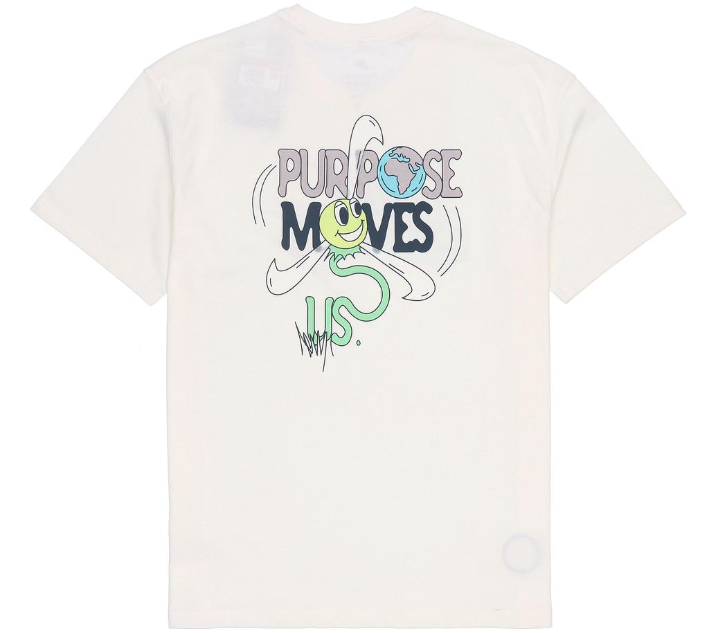 Nike T Shirts Men's White Crew Neck Moderate Straight Fit DJ1340-901