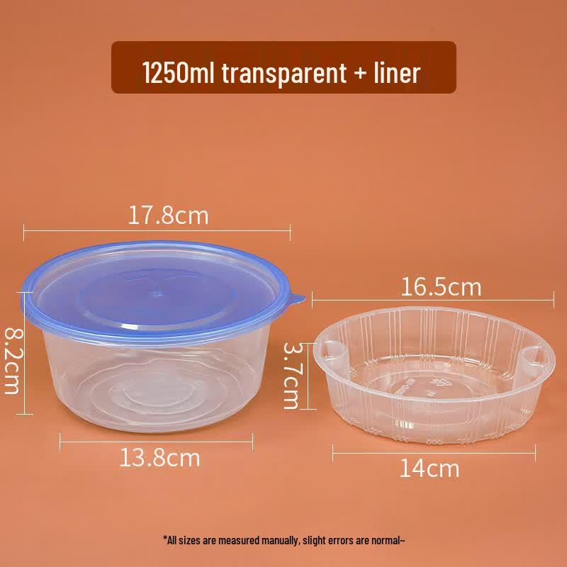 Disposable Round Double-Layer Meal Box