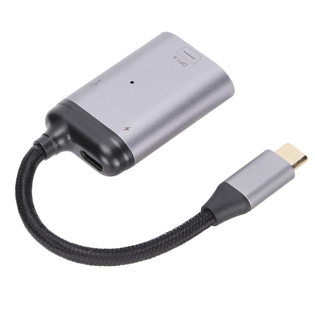 JORINDO Type C to Mini DisplayPort Adapter Type C to DP Converter with Power Port and Type C Data Port