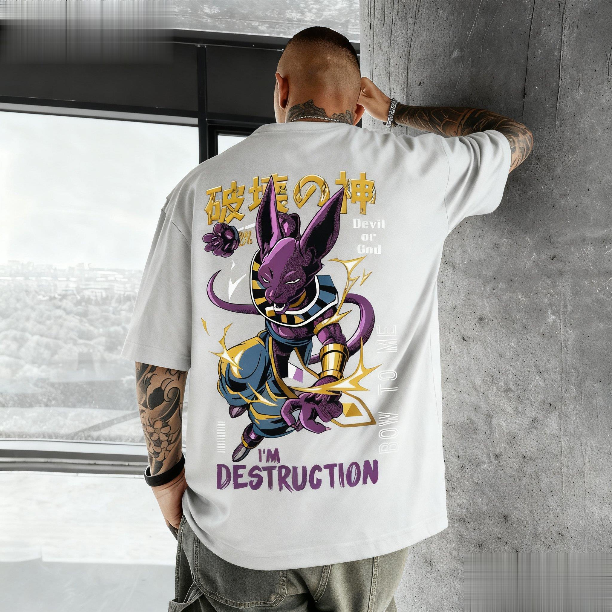 

Dragon Ball Beerus Anime Graphic Tshirt Men Women Cotton Short Sleeve Tee Streetwear Casual Top New Summer Fashion Y2k Clothes M