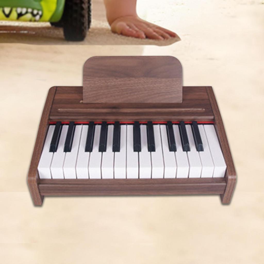 Children's Digital Piano Keyboard Toy with Wood Design for Music Learning