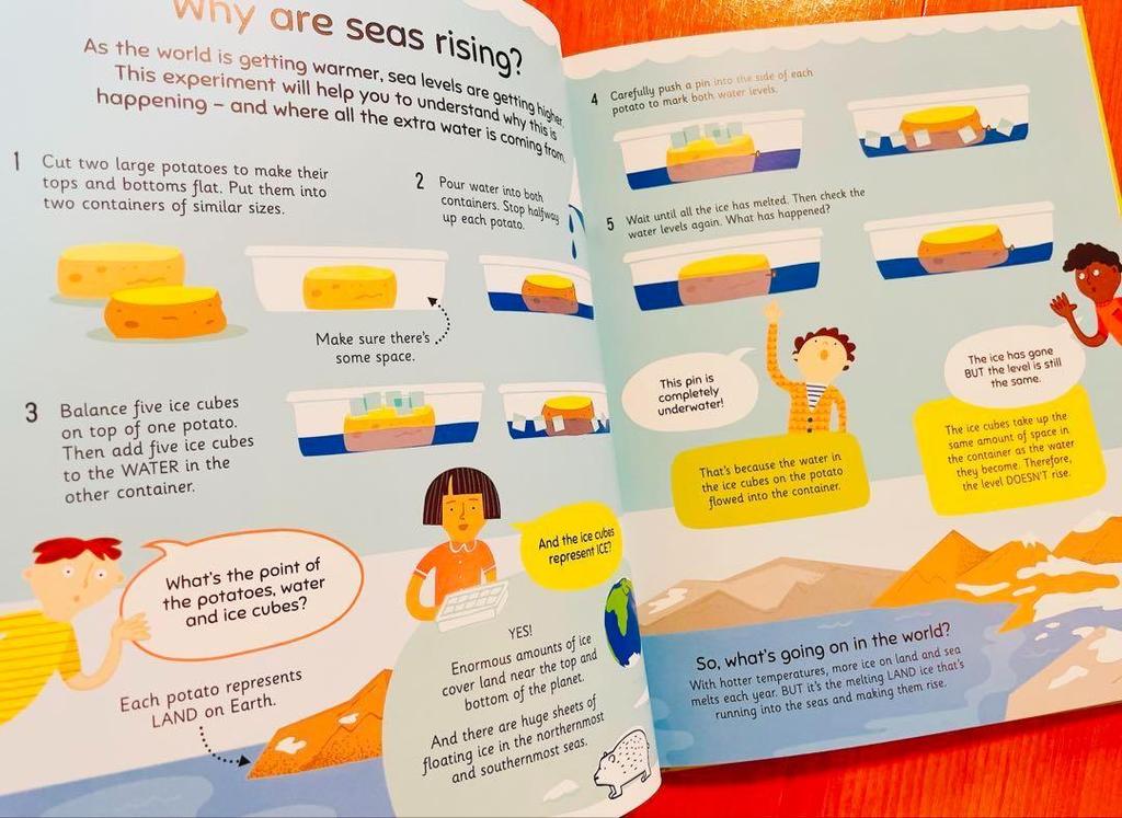 [USED] English Picture Book Usborne Science Experiments English Book STEM