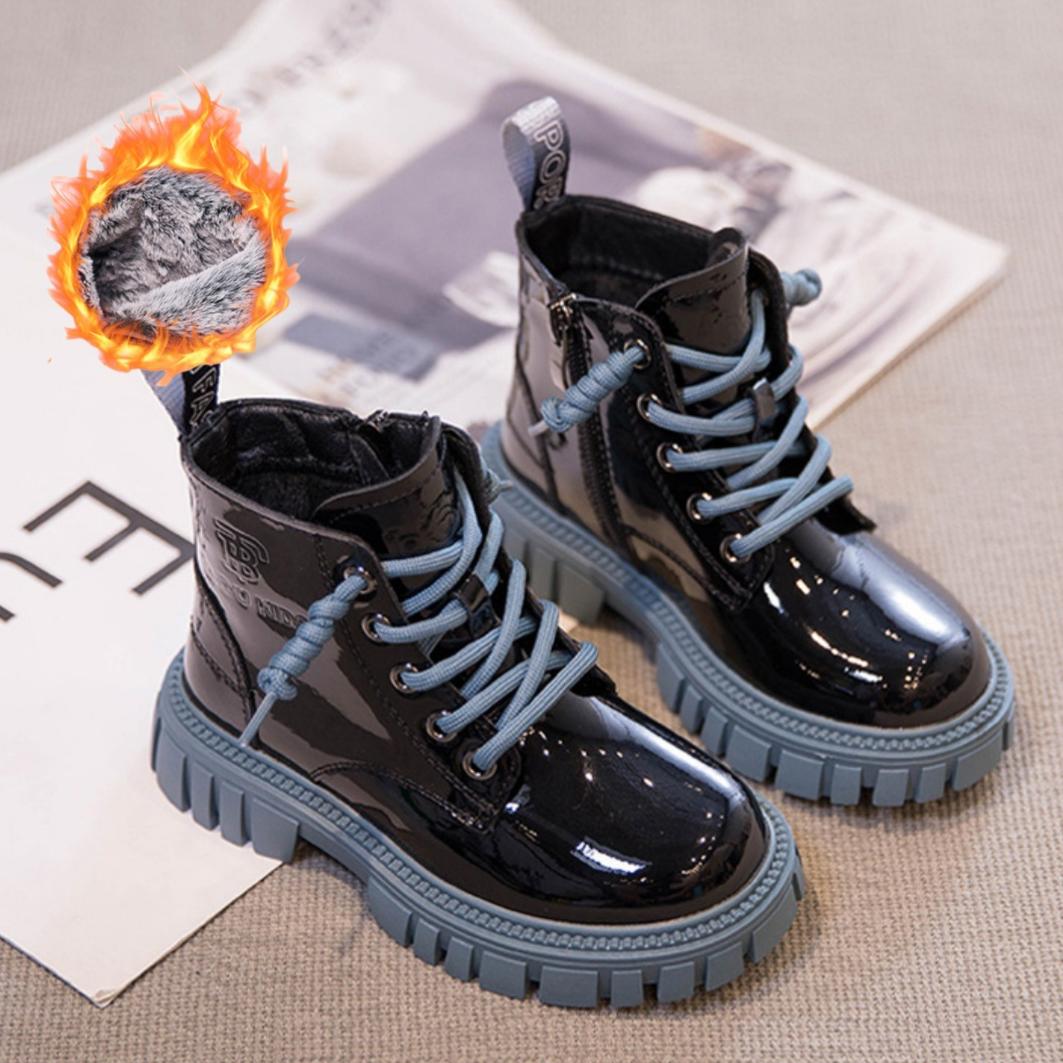 

Обувь для девочек, розовые ботинки, новинка 2023 года, новые детские ботинки, детские сапоги для девочек 34 синий