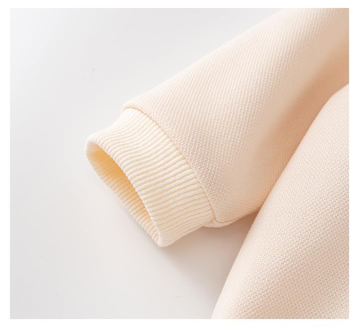 Baby Clothes Clothes Long Sleeve Bodysuit Boys Girls Newborns Baby Preparing for Birth Gift Sailor Style Plain Bear Pattern Beige 12M [Baby koi]