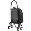 Stair Climbing Cart Foldable Shopping Cart 36L with Storage Bag 6 Wheels