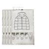Extra Large Vacuum Storage Bag for Clothing with 5 Hooks