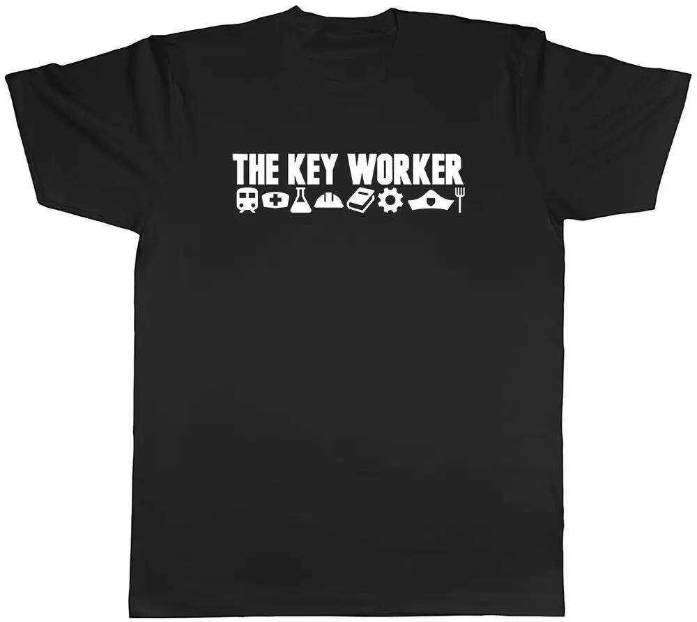 

The KeyWorker Mens Unisex T-Shirt Tee High Quality 100%Cotton Short Sleeve XXL