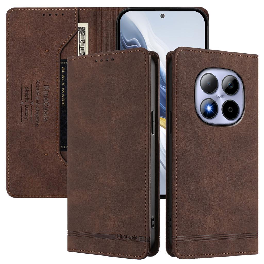 RINACASIS RC23 For Xiaomi Poco M8 Pro 5G/Redmi Note 15 Pro+ 5G (Global) Case RFID Blocking Wallet Stand PU Leather Phone Cover