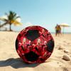 CR7 Imprimé taille 5 Ballon de Football, coloré, adapté à tous les âges, cousu à la machine, matériau PVC, qualité compétition, durable et à rebond élevé