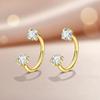 2 PCS C Shaped Nose Ring Stainless Steel Daith Piercing Jewelry Cartilage Helix Earrings  Women