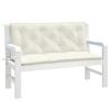 VidaXL Set of 2 Garden Bench Cushions, Balcony Pillows, Seat Cushions Patio Gardening Terrace Outdoor, 4002599