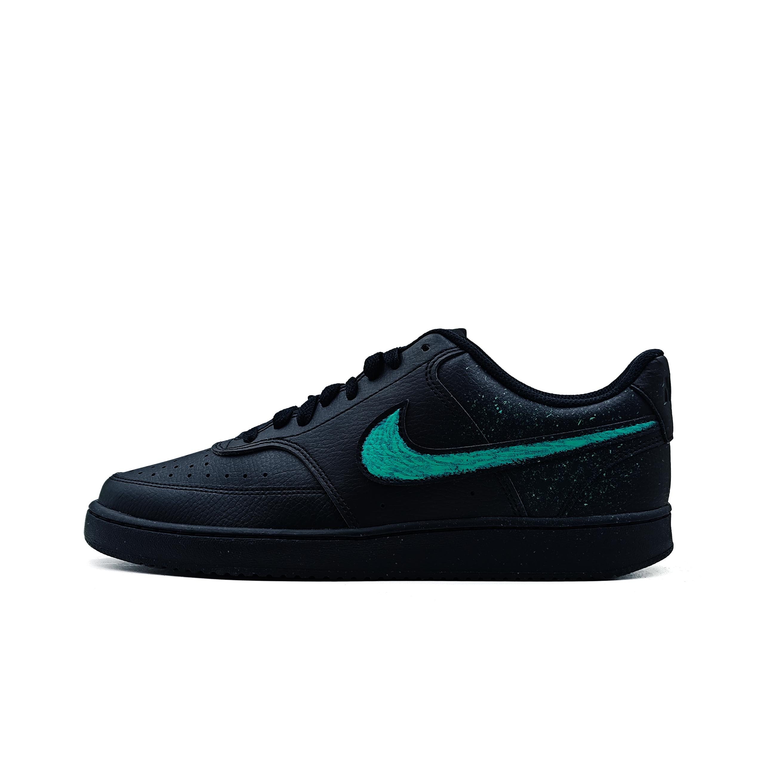 

Nike Court Vision Low Blue Scar Shooting Stars Cushioning Abrasion Resistant Low top Skateboard Shoes Unisex Green DH2987-002(Team1356-) 40