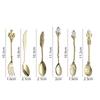 6pcs Vintage Palace Coffee Spoon Set Home Tableware Kitchen Gadget Set Ice Cream Jam Dessert Spoon Afternoon Tea Decor Tool Gift