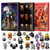 Adventní kalendář pro panenky Halloween obsahuje 24 dárků, adventní kalendář s hororovými postavami Halloween, odpočítávací kalendář Halloween s hračkami s překvapením