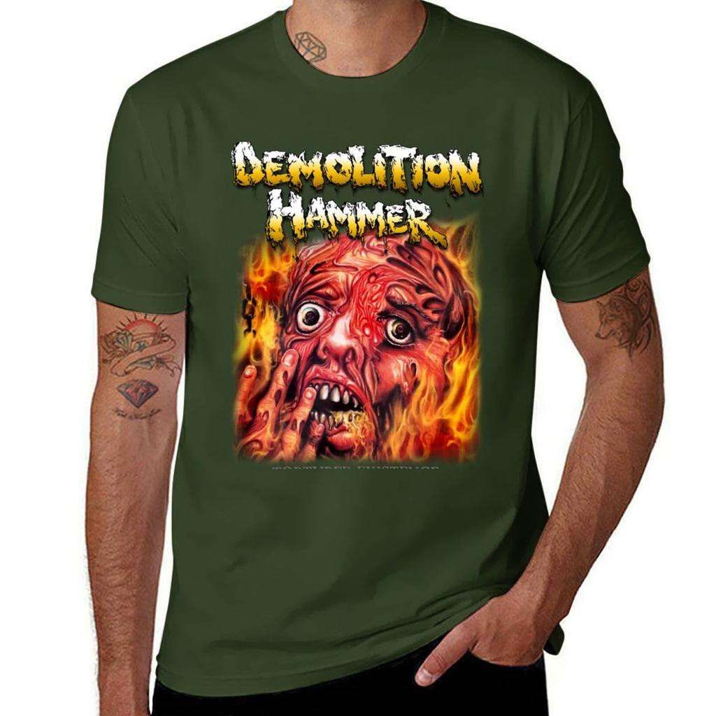 Tortured Existence von Demolition Hammer - Klassisches Old School Thrash Metal T-Shirt schwere Qualität kundenspezifische Herren Unifarbene T-Shirts