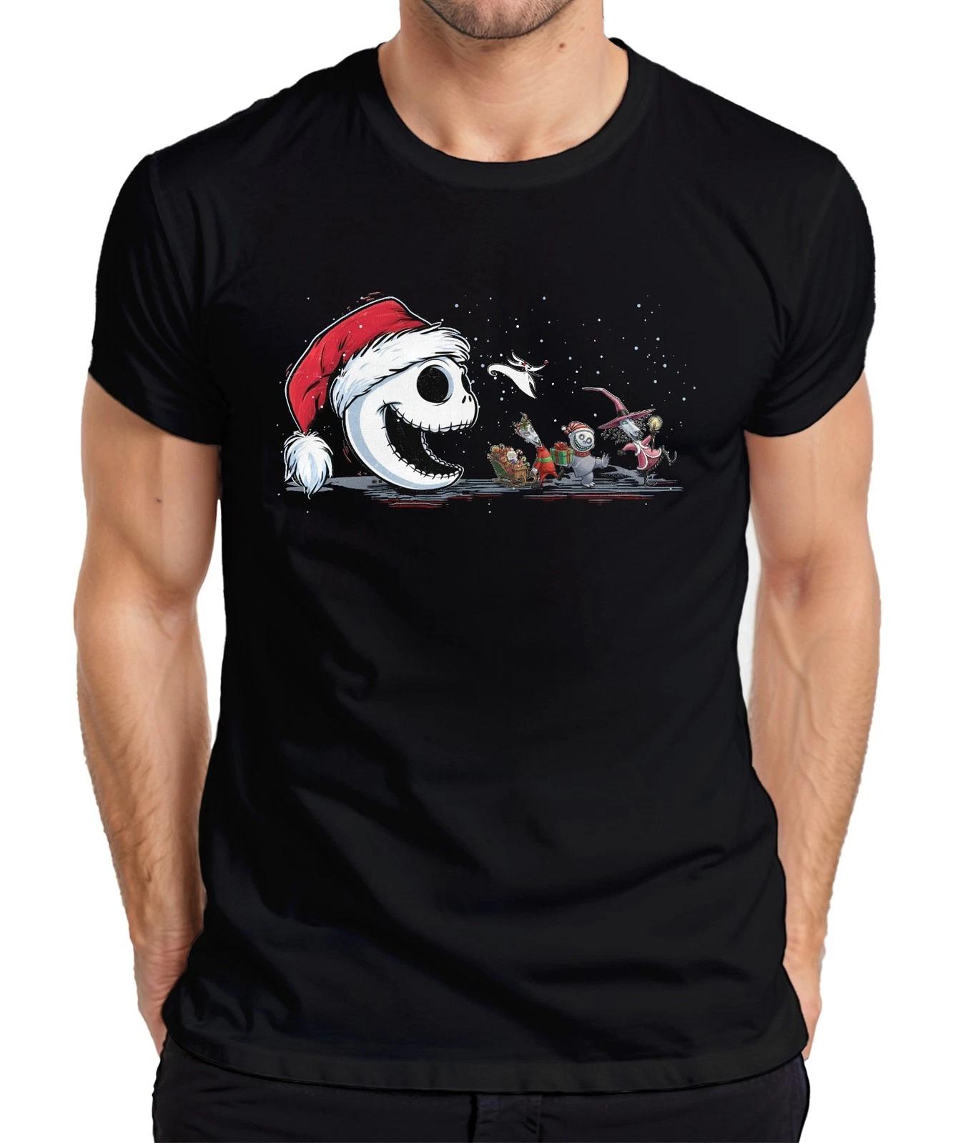 Jack Skellington Skelett Santa Weihnachten Halloween Geschenk Herren T-Shirt S