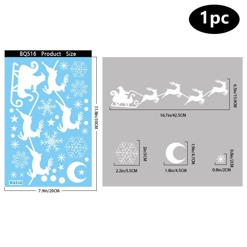 

Креативные рождественские украшения, Электростатические наклейки, Украшения для витрин магазинов, Рождественские декоративные наклейки на стекло A2