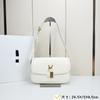 25 new BOX tofu bag single shoulder diagonal span underarm women's bag retro versatile small square bag cowhide women's bag