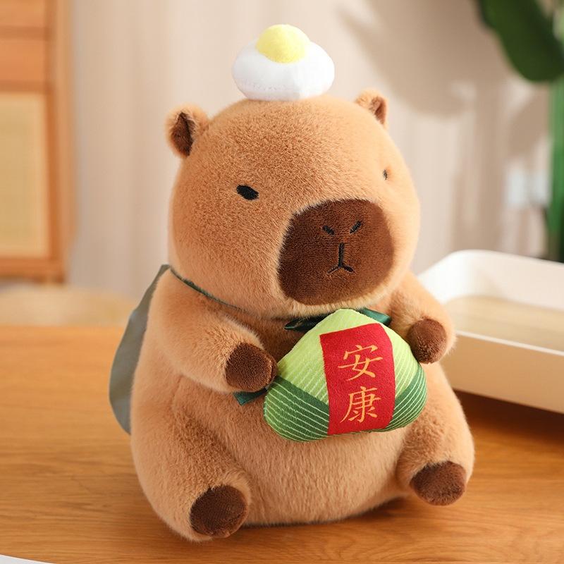New Kapibara plush toy Dragon Boat Festival zongzi capybara stuffed doll holiday decoration props