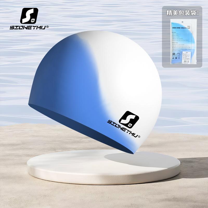 Adult Silicone Swim Caps Men And Women Solid Color High Quality Swimming Cap For Women Swimming Pool Accessories