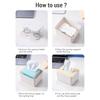 Tissue Box Dispenser Spring Loaded Bathroom Kitchen Organizer with Universal Bracket  Home Office Toilet Paper Holder