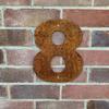 Rusty Metal Address Numbers Letters Vintage Outdoor Decor