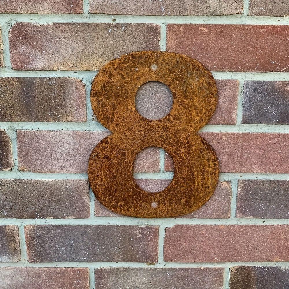 

Rusty Metal Address Numbers Letters Vintage Outdoor Decor