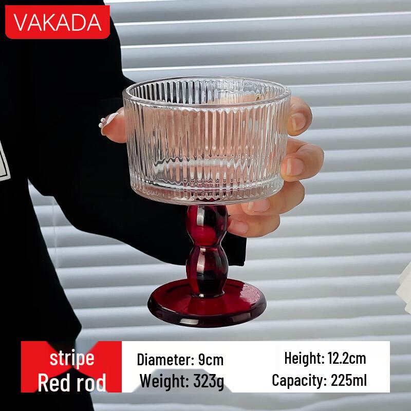 VAKADA French Retro High-Footed Dessert Glass
