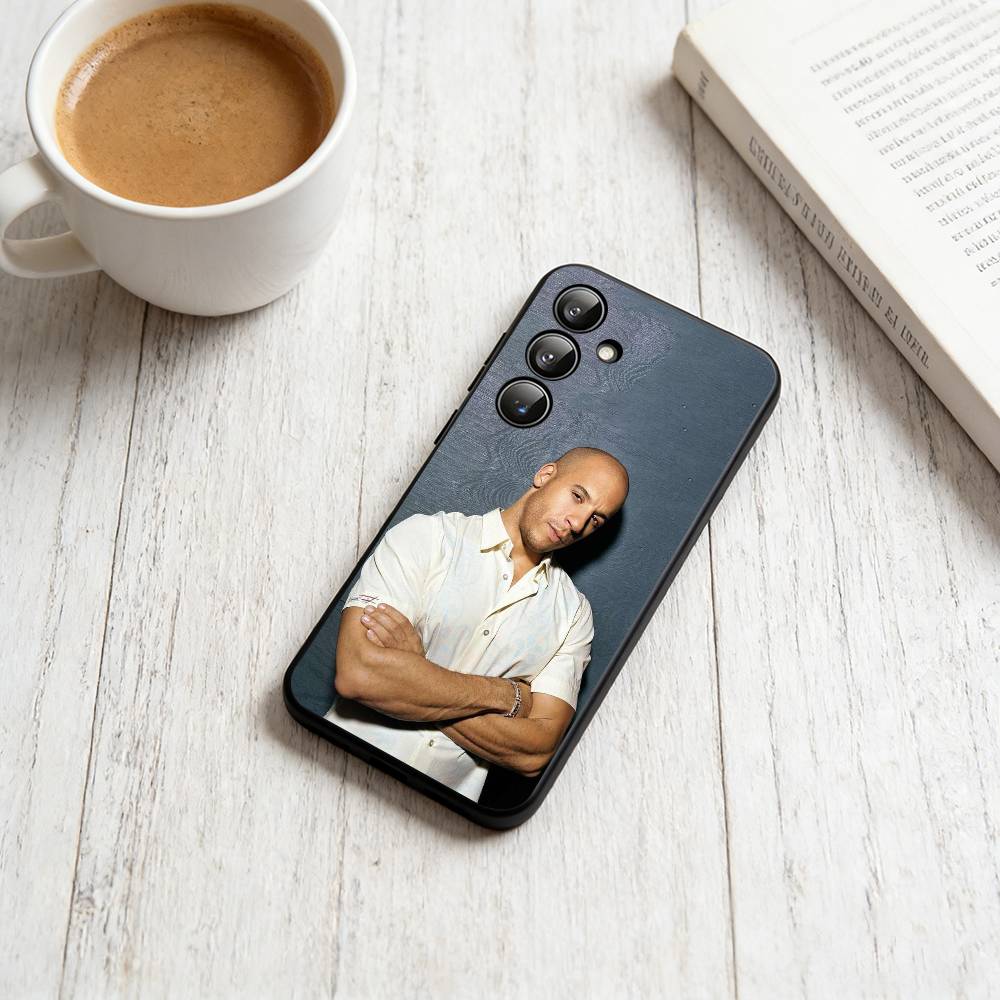 V-Vin Diesel Phone Case For Samsung Galaxy A73,A72,A71,A70,A53,A52,A51,Soft Silicone Black Cover