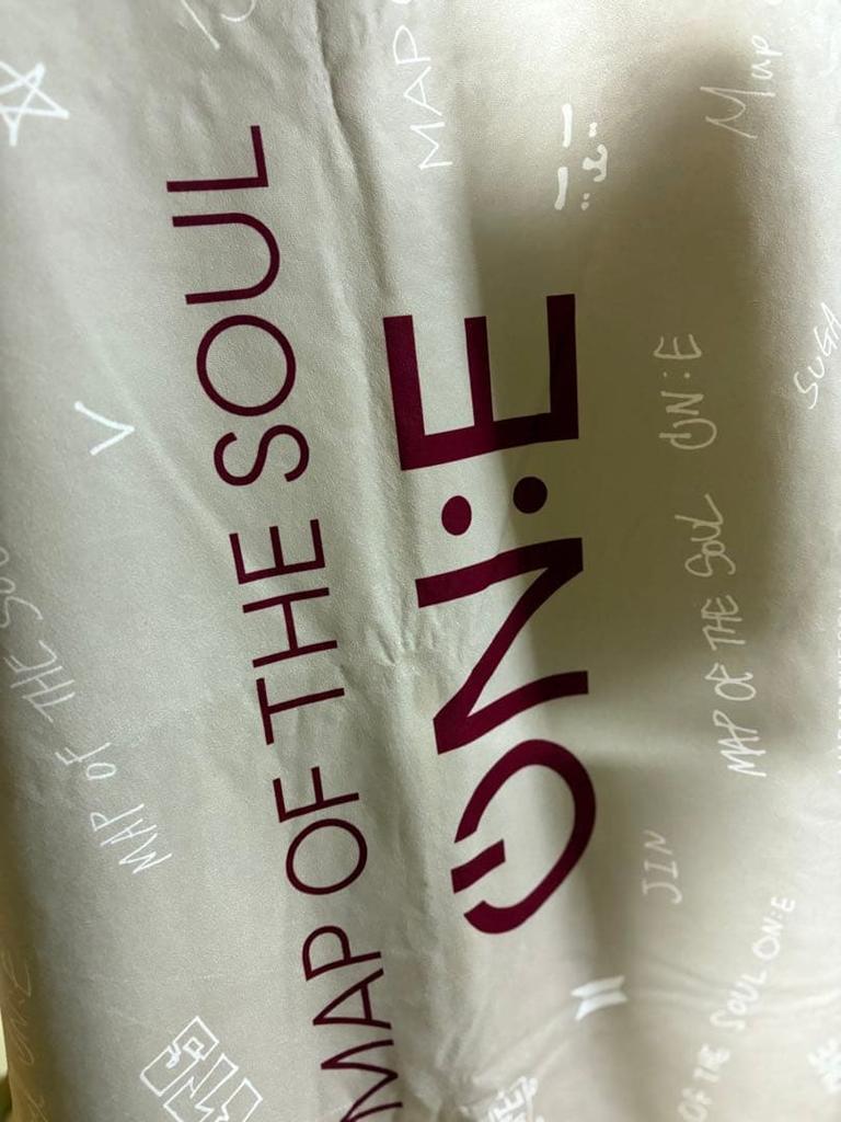 [USED] 4-Piece BTS MOS ON:E Towel, Shopping Bag, and Blanket