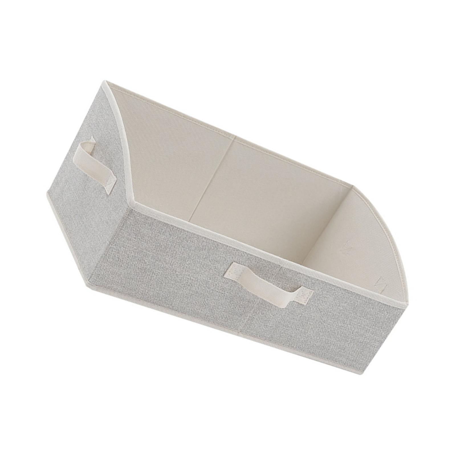 

Контейнеры для хранения в шкафу для полок Трапециевидный контейнер для хранения Органайзер для полок шкафа для одежды, игрушек, полотенец, книг, детской одежды бежевый