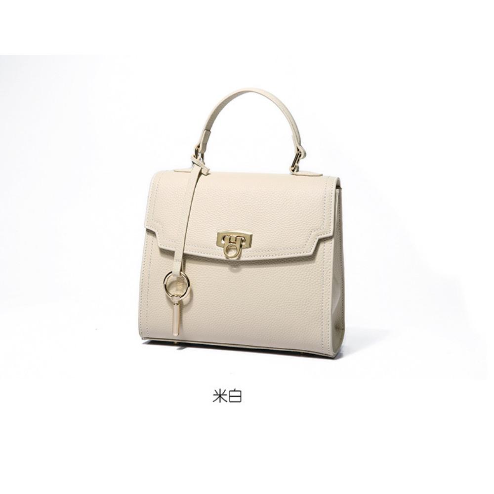 Light Luxury Leather Women's Bag Summer First-layer Cowhide Shoulder Bag Women's Versatile Portable Messenger Small Square Bag
