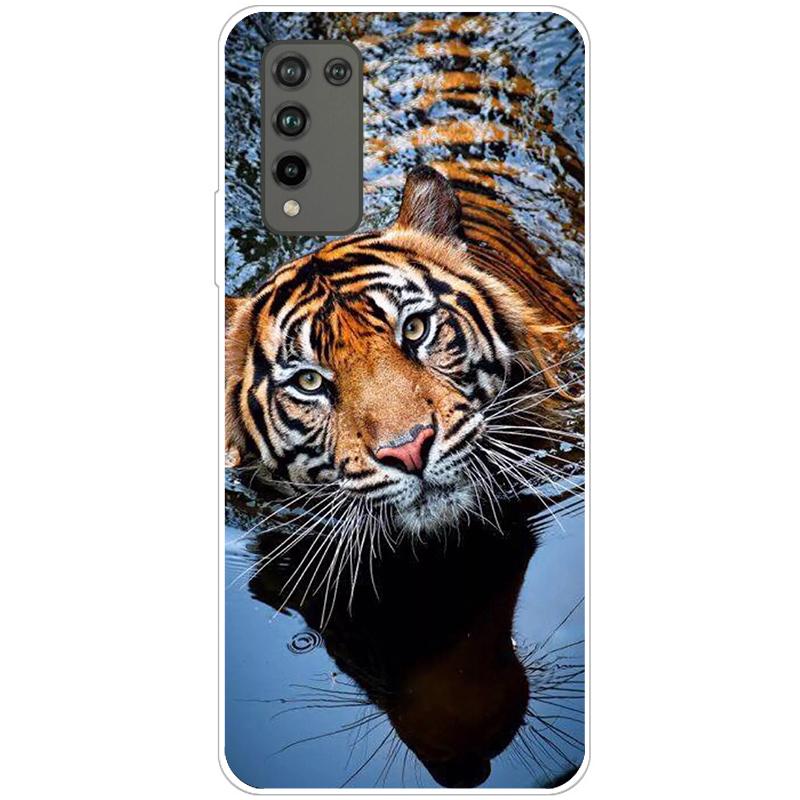 Für Huawei Honor 10X Lite Hülle Silikon Weich Niedlich Tier Handyhülle für Honor 10X Lite Hülle Honor10X 10 X Lite Fundas 6,67 Zoll