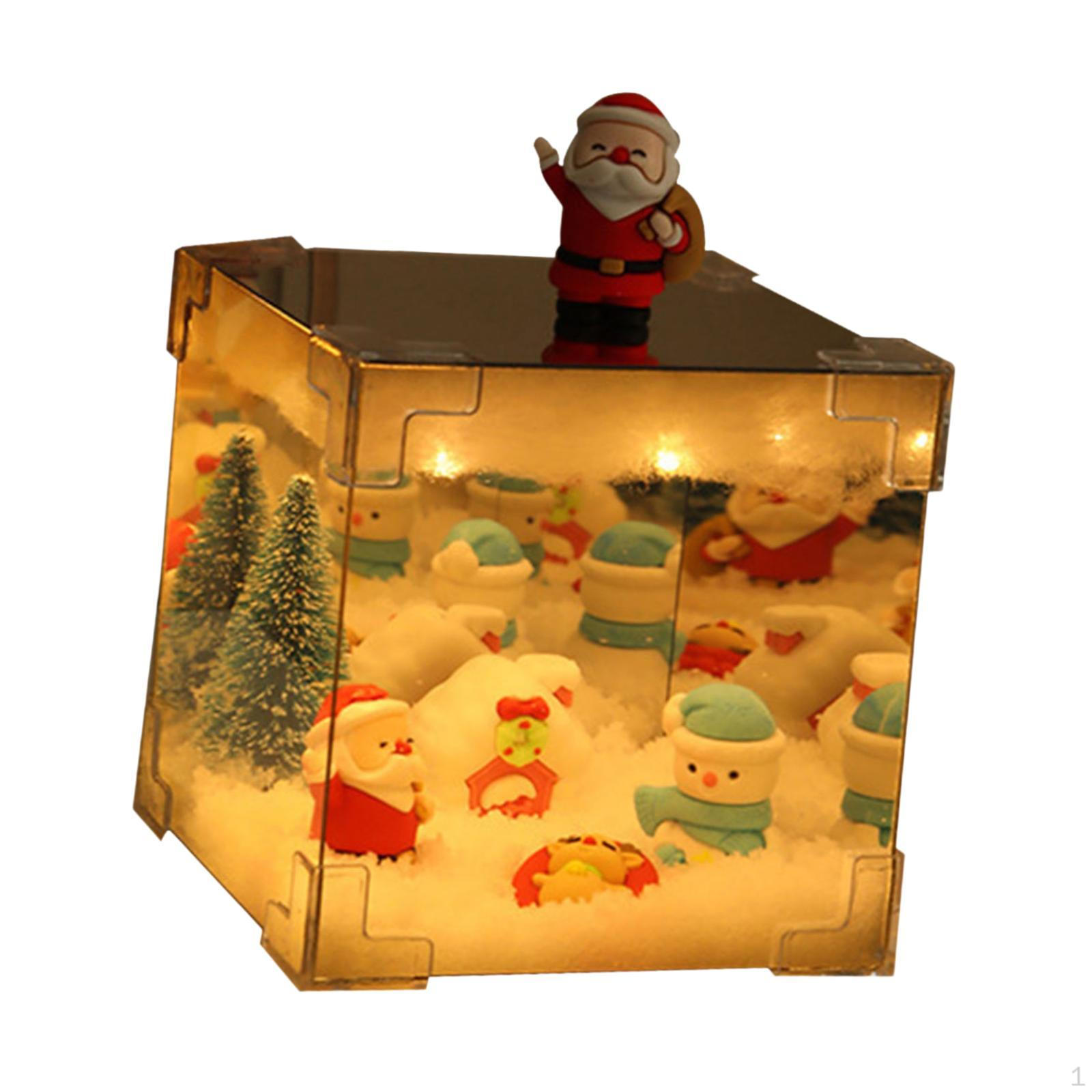 

Комплект рождественского ночника своими руками, куб, украшение стола Battery Powered